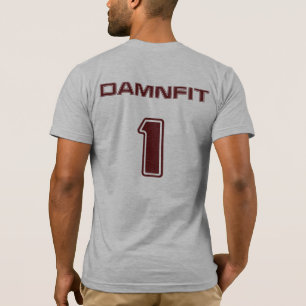DAMNFIT1 Cran/Grey T-Shirt