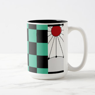 Damon Slayer Tanjiro Kamado design Two-Tone Coffee Mug