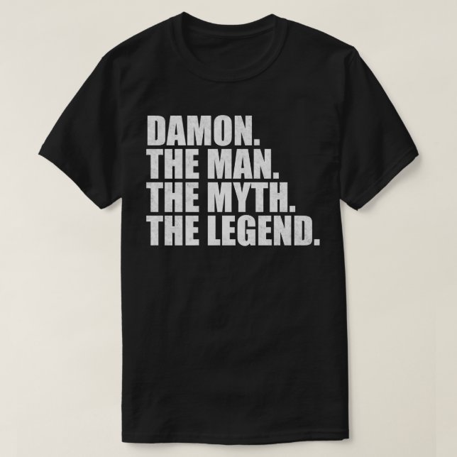 DamonDamon Name Damon given name T-Shirt (Design Front)
