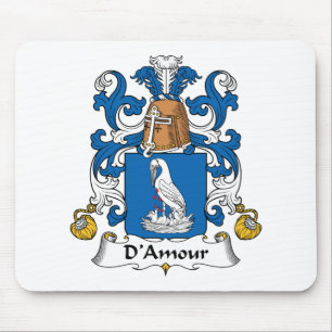 D'Amour Family Crest Mouse Pad