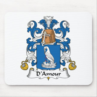 D'Amour Family Crest Mouse Pad