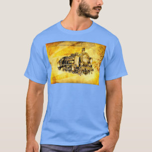 Dampflok locomotive vintage 3 T-Shirt
