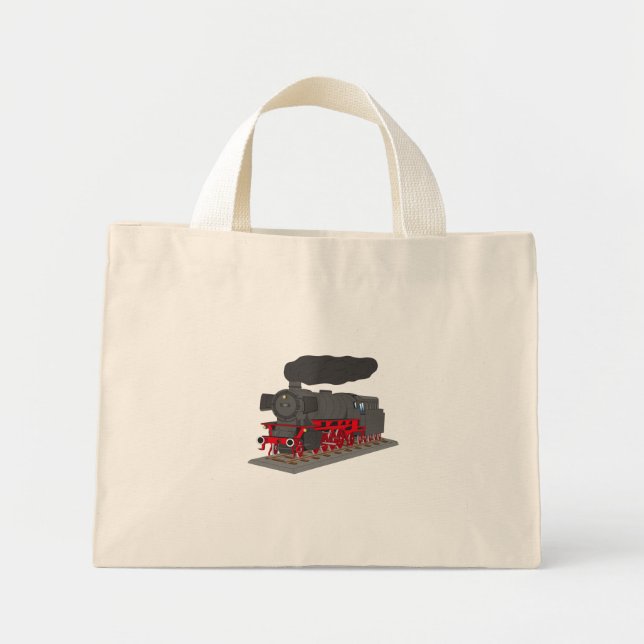 Dampflokomotive Mini Tote Bag (Front)