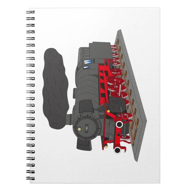 Dampflokomotive Spiral Notebook (Front)