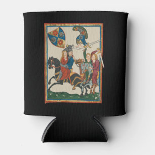 Damsel In Distress, 14th Century Mediaeval Art Can Cooler