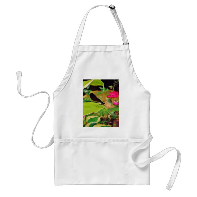 Damselfly and Rose Standard Apron (Front)
