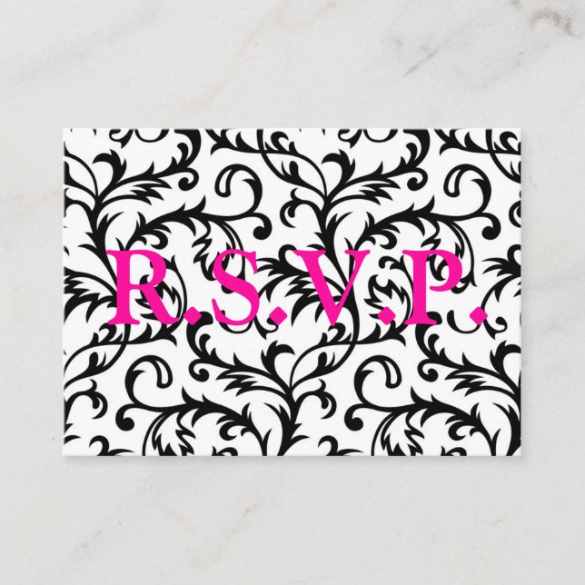 damsk R.S.V.P. Enclosure Card (Front)