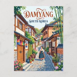 Damyang Bamboo Forest Alley South Korea Postcard