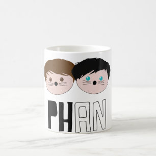 Dan and Phil Phan Art Coffee Mug