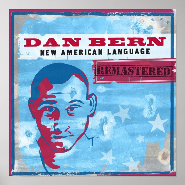 Dan Bern New American Language Vinyl Art Poster (Front)