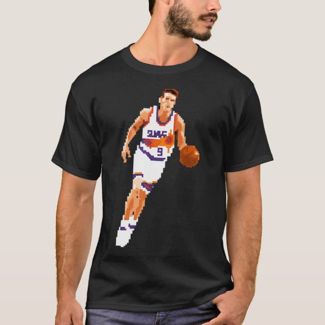 Dan Majerle Pixel Dribble Qiangy T-Shirt (Front)