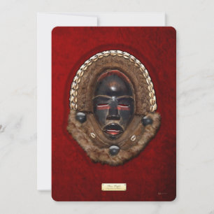 Dan Peoples Dean Gle Mask [Ivory Coast] on Red Vel