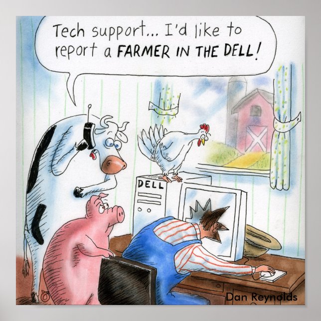 Dan Reynolds | Poster | Farmer In The Dell (Front)