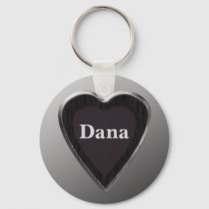 Dana Heart Keychain by 369MyName