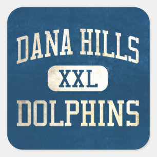 Dana Hills Dolphins Athletics Square Sticker