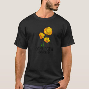 Dana Point California CA Poppy Flower State City V T-Shirt