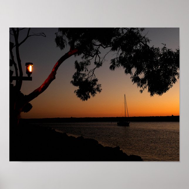 Dana Point Harbour Sunset Poster (Front)