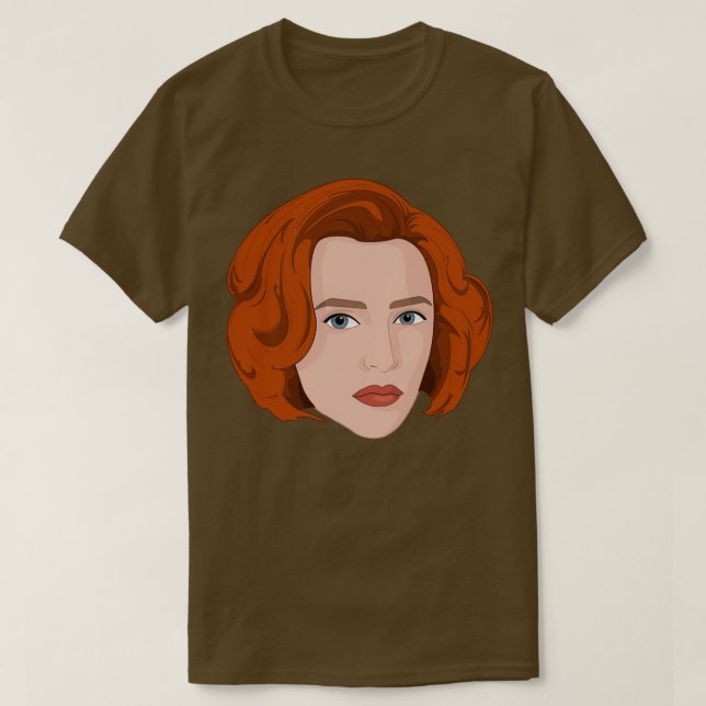 Dana Scully cartoon T-Shirt (Design Front)