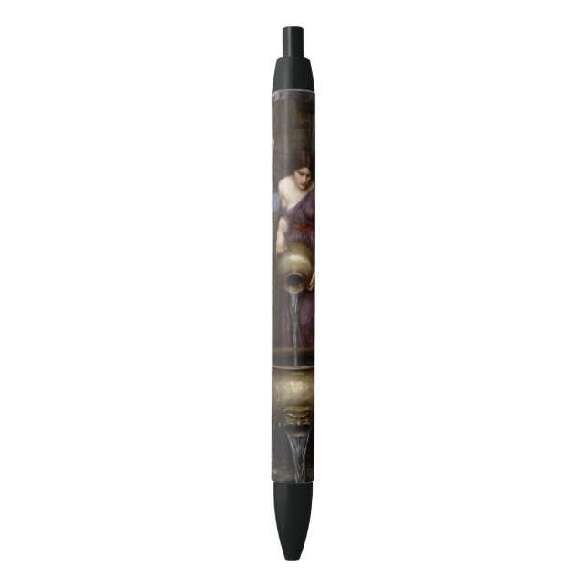 Danaides John William Waterhouse Black Ink Pen (Front Vertical)