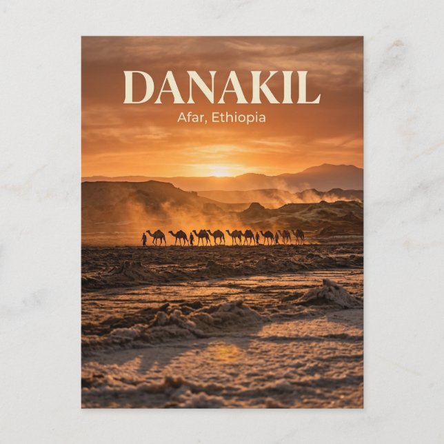 Danakil Depression, Mekele, Afar Region Postcard (Front)