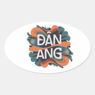 Danang oval sticker