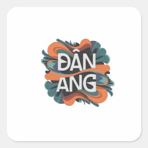 Danang square sticker
