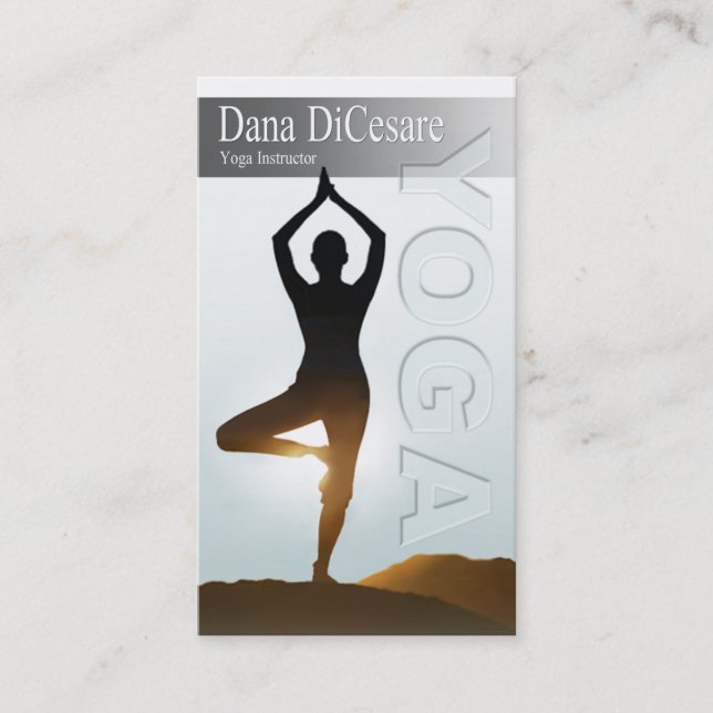 Dana's Vinyasa & Power Yoga Instructor Business Card (Front)