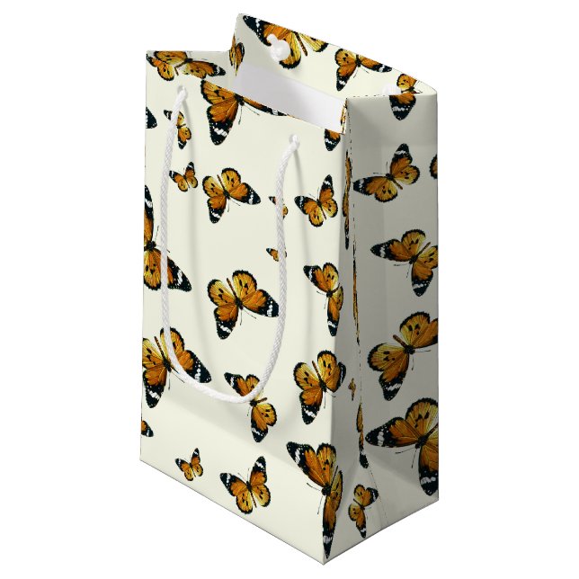 Danaus chrysippus - Plain Tiger, or African Queen Small Gift Bag (Front Angled)