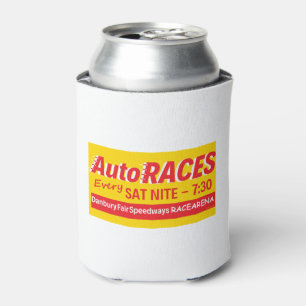 Danbury Fair Racearena Auto Races Bill & Car Logo Can Cooler