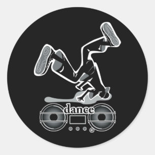 DANCE2 CLASSIC ROUND STICKER