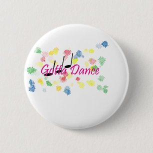 dance 6 cm round badge