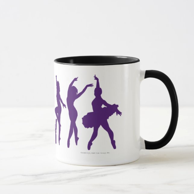 Dance Acadmey Dancer Silhouettes Logo Mug (Right)