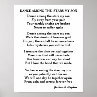 DANCE AMONG THE STARS MY FRIEND  POSTER