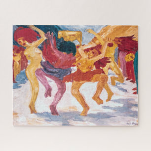 Dance Around the Golden Calf Emil Nolde Jigsaw Puzzle