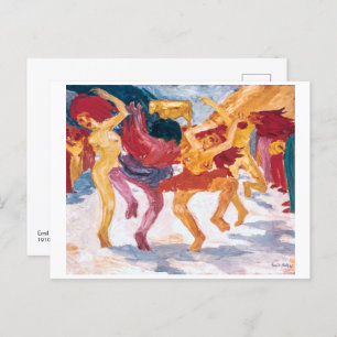 Dance Around the Golden Calf Emil Nolde Postcard