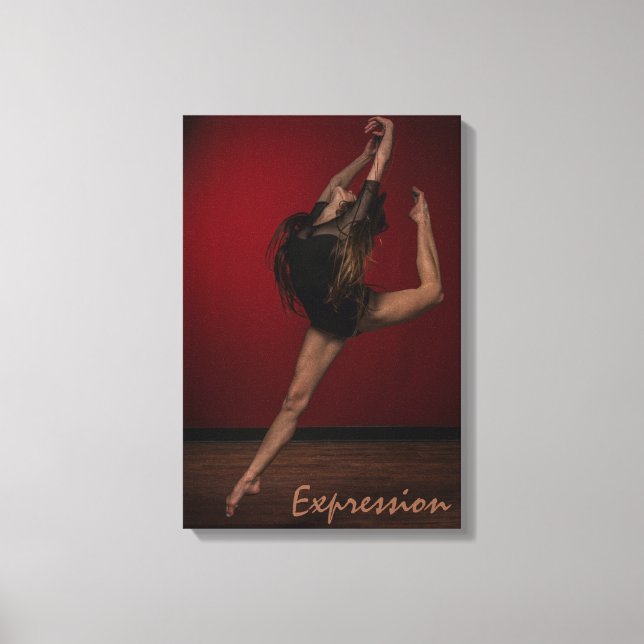 Dance Art Expression Dancer Canvas Print (Front)