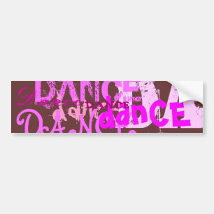 Dance Art In Pink Bumper Sticker