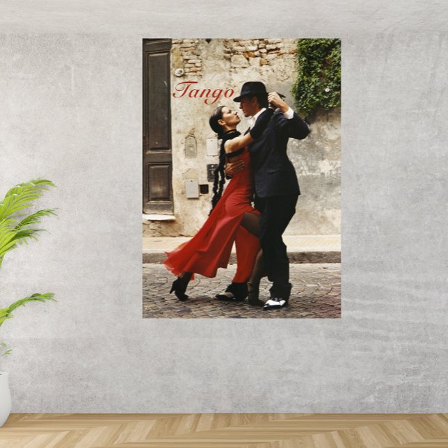 Dance Art, Tango, Red, Black, Latin Dance, Canvas Print (Dance Art, Tango, Red, Black, Latin Dance, Canvas Print)