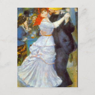 Dance at Bougival by Pierre Renoir Postcard
