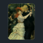 Dance at Bougival by Pierre Renoir, Vintage Art Magnet<br><div class="desc">Dance at Bougival (1883) by Pierre Renoir is a vintage impressionism fine art love and romance portrait painting. The newly wed dancers are dressed in casual clothes and wearing hats. A romantic newlywed man and woman couple ballroom dancing. About the artist: Pierre-Auguste Renoir an artist who was a leading painter...</div>