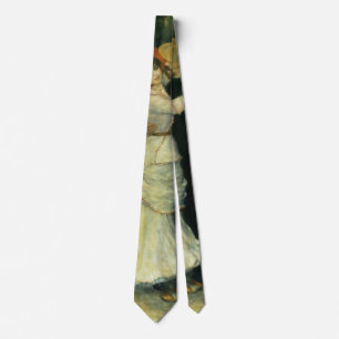 Dance at Bougival by Pierre Renoir, Vintage Art Tie