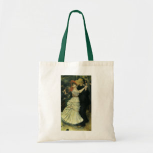 Dance at Bougival by Pierre Renoir, Vintage Art Tote Bag