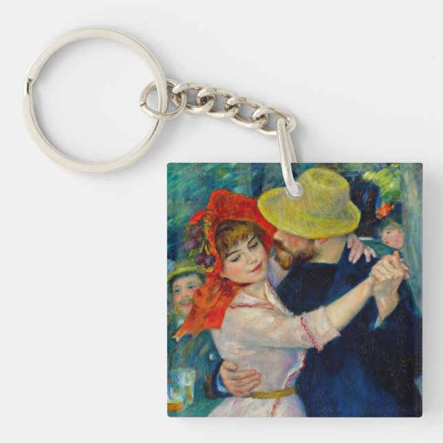 Dance at Bougival Pierre Renoir Key Ring (Front)