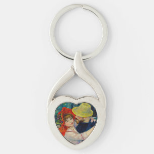 Dance at Bougival Pierre Renoir Key Ring