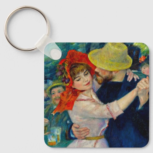 Dance at Bougival Pierre Renoir Key Ring (Front)