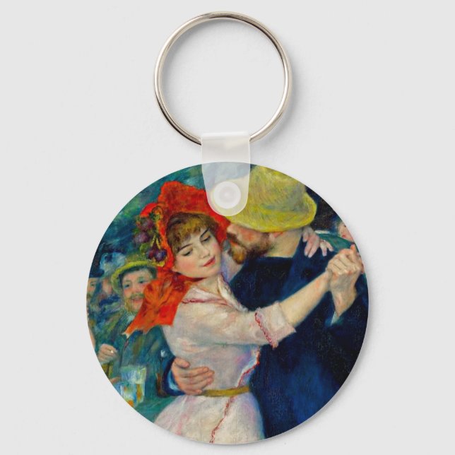 Dance at Bougival Pierre Renoir Key Ring (Front)