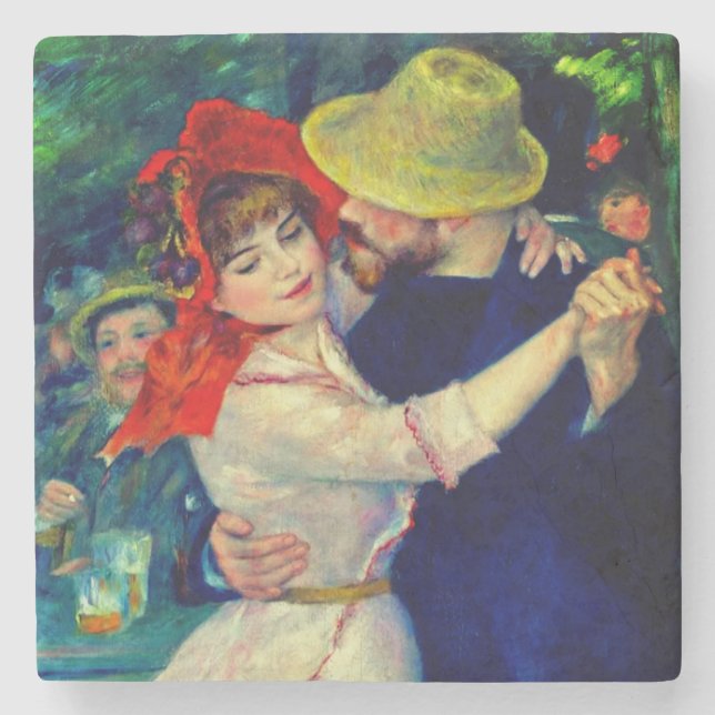 Dance at Bougival Pierre Renoir Stone Coaster (Front)