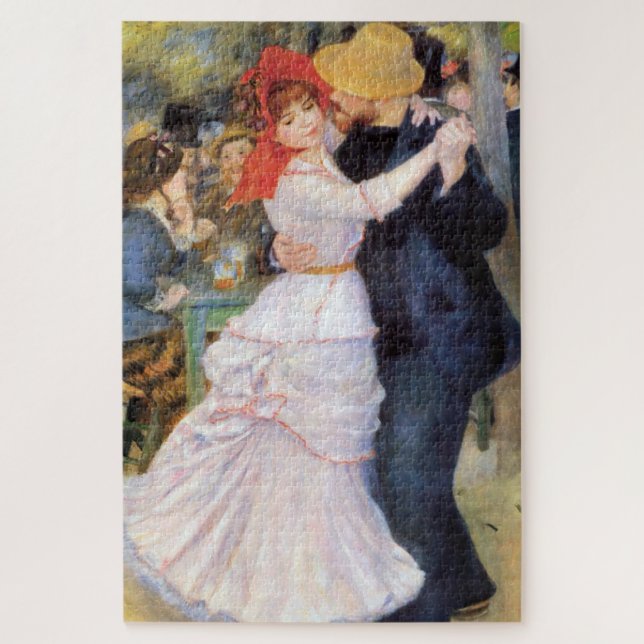 Dance at Bougival - Renoir Impressionist Painting Jigsaw Puzzle (Vertical)