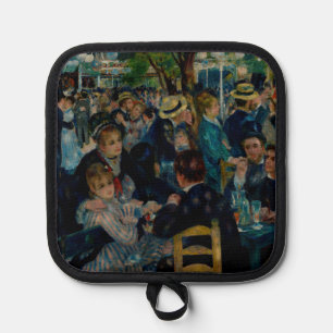 Dance at Le Moulin de la Galette - Auguste Renoir Pot Holder