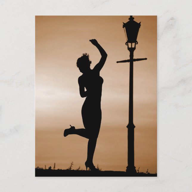 Dance at sunset postcard (Front)